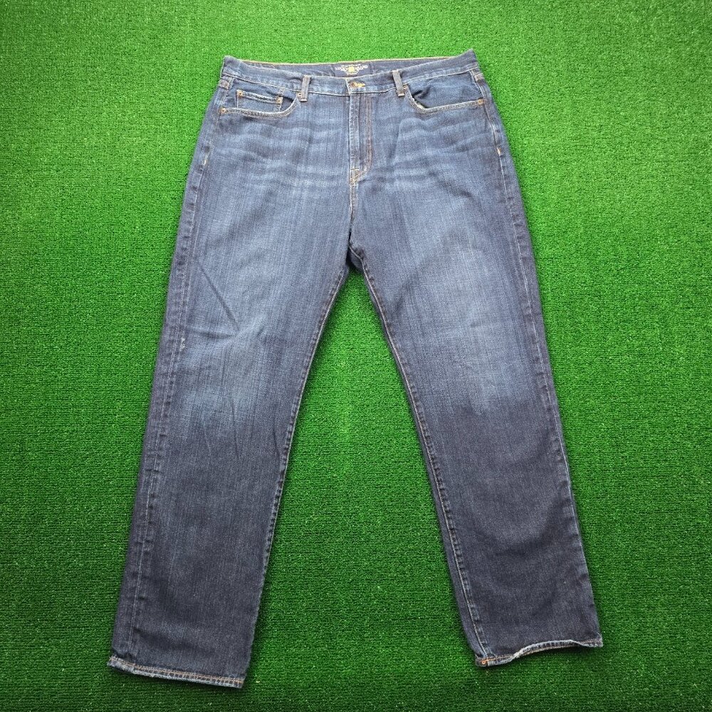 Lucky Brand Jeans Mens 40x32 Blue Denim 481 Relaxed Straight Premium Italian‎